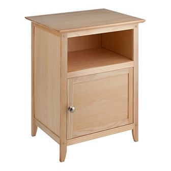 25" Natural Elegant Henry Rectangular Accent Table