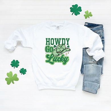 Howdy Go Lucky Cowboy Hat Sweatshirt