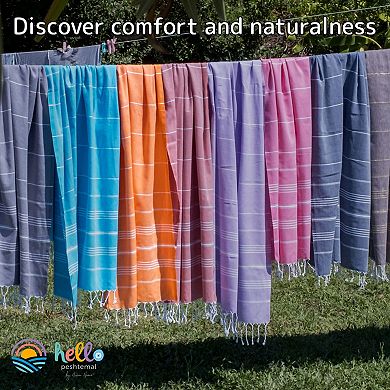Turkish Cotton Beach Towel, Oversized Bath Towels For Bathroom, Pool, Travel, Picnics