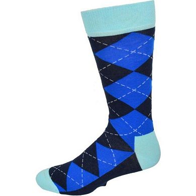 Men's Casual Cotton Blend Mid Calf Dress Crew Socks