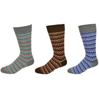 Men's Casual Cotton Blend Mid Calf Dress Crew Socks