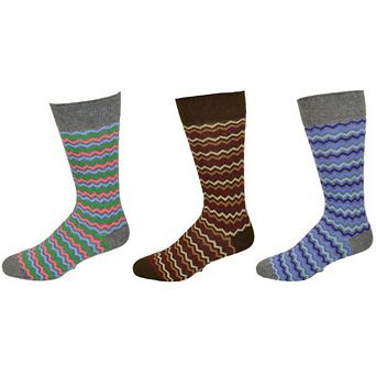 Colorful And Funky Striped Combed Cotton Socks For Men