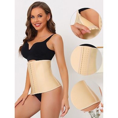Women's 3 Hooks Waist Corset Workout Tummy Control Body Shaper For Weight Loss