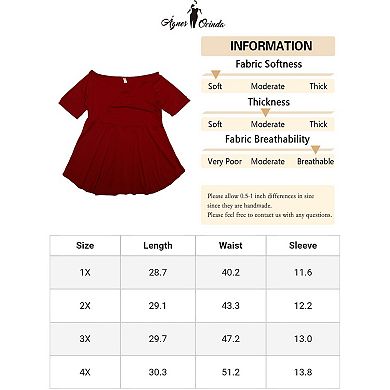 Plus Size Blouse For Women V Neck Faux Wrap Short Sleeve Peplum Top Blouses