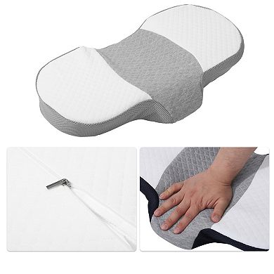 Memory Foam Pillow For Neck And Shoulder Pain Ease Polyester Cotton