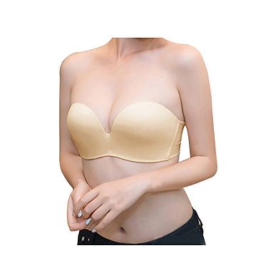Women's Anti-slip Push Up Wedding Underwire Strapless Bra