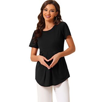 Women's Sleepwear Tops Casual Round Neck Short Sleeve Loungewear T-shirt