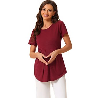 Women's Sleepwear Tops Casual Round Neck Short Sleeve Loungewear T-shirt