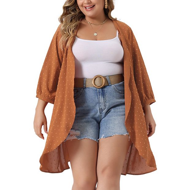 売れ筋商品|||２４セブンコンフォート ニット&セーター アウター レディース Plus Size Elbow Length Sleeve Open Cardigan Heather Elbow Length Sleeve Open Cardigan – 24seven Comfort Apparel