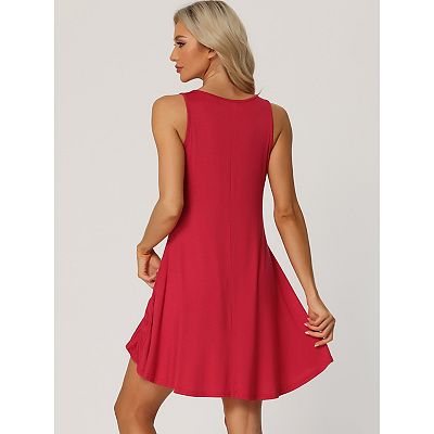 dress that's a short sleeveless type of nightwear Zyekqe Sleeveless Nightgowns for Women Spaghetti Strap Sleep Dress Soft Comfy Sleepwear Short Night Dress, Women's, Size: One size, Blue