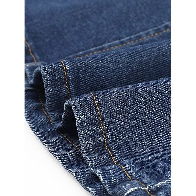 Plus Size Denim Vest For Women Sleeveless Lapel Button Down Classics Jean Waistcoat Jackets Vests