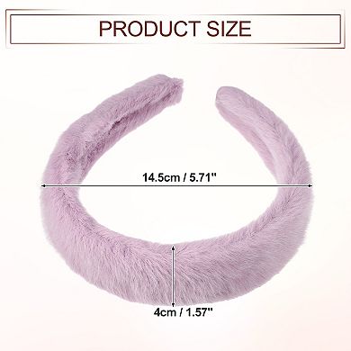 1 Pcs Fluffy Fuzzy Headband Plush Headband Soft Fuzzy Hair Hoop Fashion