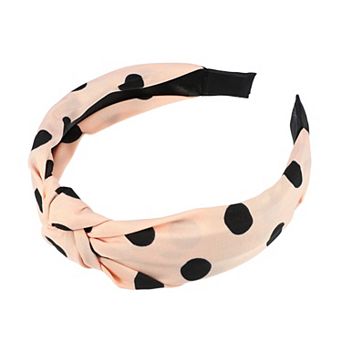 Polka Dot Headband Knotted Headbands For Women Knot Elastic Hair Hoop