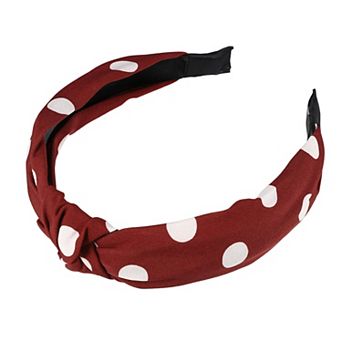 Polka Dot Headband Knotted Headbands For Women Knot Elastic Hair Hoop