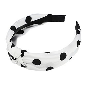 Polka Dot Headband Knotted Headbands For Women Knot Elastic Hair Hoop