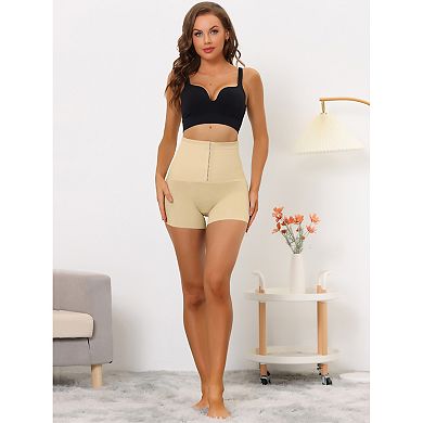 Women's Hip Lifter Waist High Waisted Boyshorts Shapewear With Hooks Closure
