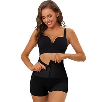 Women's Hip Lifter Waist High Waisted Boyshorts Shapewear With Hooks Closure