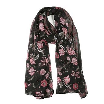 Women's Large Polyester Scarves Beach Shawl Vintage Wrap