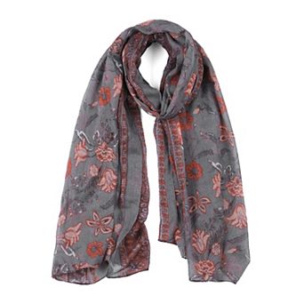 Women's Large Polyester Scarves Beach Shawl Vintage Wrap