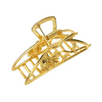 Rose Flower Style Metal Hair Clip Claw For Women Large Hair Clamps