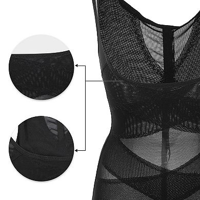 Women Shapewear Tummy Control Full Body Shaper Slimmer Mesh Belt
