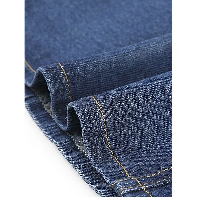 Plus Size Denim Jackets For Women Sleeveless Lightweight Button Jean Crop Waistcoat Vests