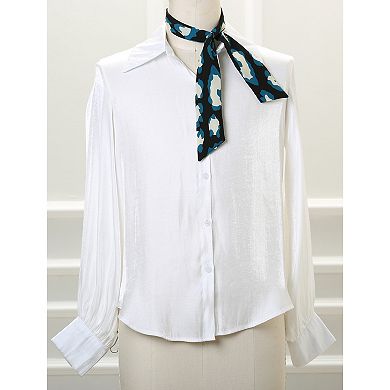 Women's Skinny Leopard Print Leisure Neckerchief Scarves