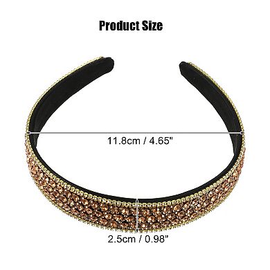 Rhinestone Headband, Rhinestone Headband For Women,1.0 Inch Wide