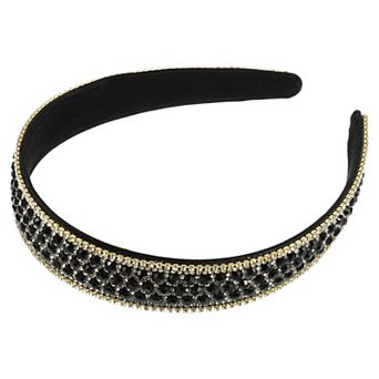 Rhinestone Headband, Rhinestone Headband For Women,1.0 Inch Wide