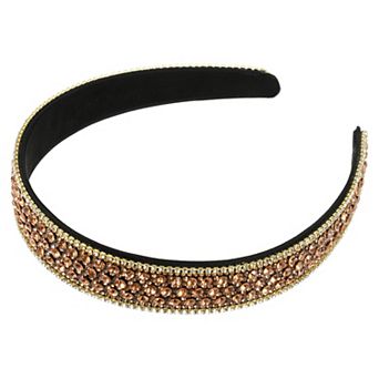 Rhinestone Headband, Rhinestone Headband For Women,1.0 Inch Wide