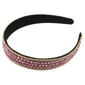 Rhinestone Headband, Rhinestone Headband For Women,1.0 Inch Wide