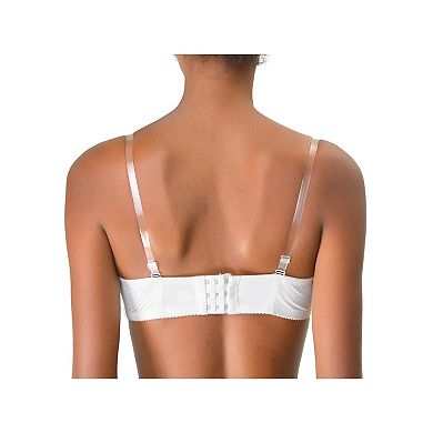 Women's Transparent Strapless Invisible Bra Shoulder Strap 5 Pairs Width 2/5"