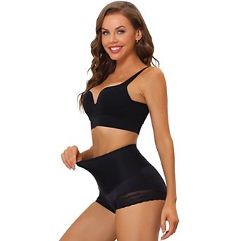 Women's High Waisted Lace Brief Shapewear Hip Lifter Tummy Control Panties Bodyshaper