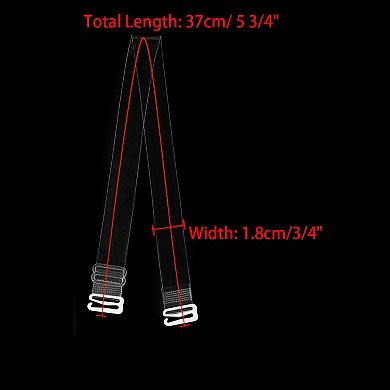 Women's Clear Bra Straps Replacement Invisible Shoulder Straps 3 Pairs