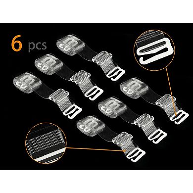 Women's Clear Bra Straps Replacement Invisible Shoulder Straps 3 Pairs