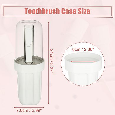 Lightweight Toothbrush Holders Case For Travel 2.99"x2.83"x8.27"