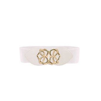 Women's Interlocking Buckle Knot Heart Waist Belt One Size