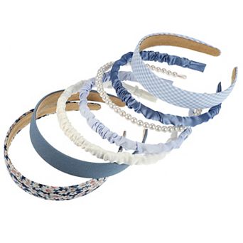 All-match Headband Combination Upgrade Seven-piece Blue 7 pc