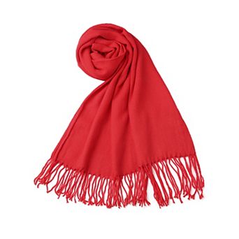 Women's Rectangle Shape Winter Warm Long Knitted Scarf