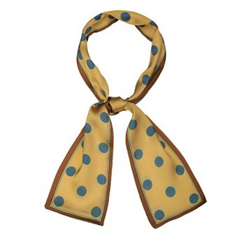 Women's Lovely Polka Dots for Bag Hair Band Neck Wraps Scarf