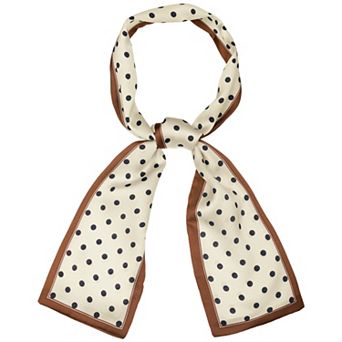 Women's Lovely Polka Dots for Bag Hair Band Neck Wraps Scarf