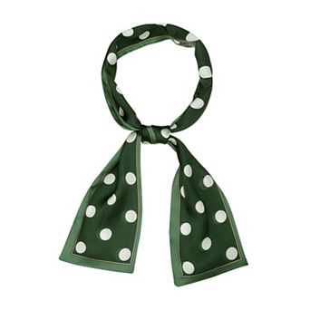 Women's Lovely Polka Dots for Bag Hair Band Neck Wraps Scarf