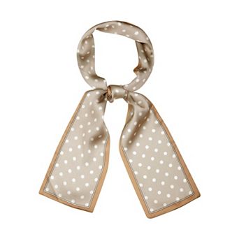 Women's Lovely Polka Dots for Bag Hair Band Neck Wraps Scarf