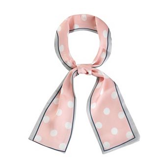 Women's Lovely Polka Dots for Bag Hair Band Neck Wraps Scarf