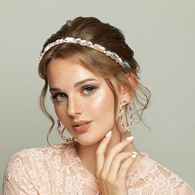 Fashion Vintage Thin Rhinestone Metal Headbands Hair Accessories