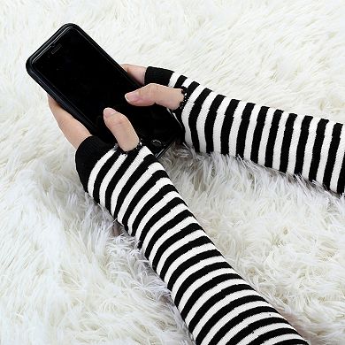 Unisex Classic Fashion Stretch Fingerless Arm Warmmer Oversleeve