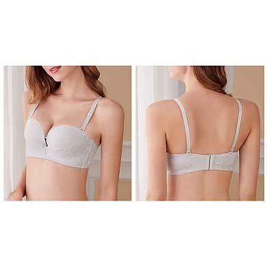 Women's Elastic Band Adjustable Visible Elastic Shoulder Bra Straps 2 Pcs