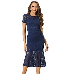 Kohls navy blue dresses hotsell