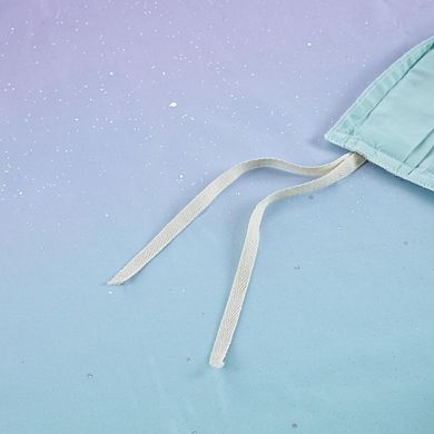 Aqua Glitter Ombre Duvet Cover Set