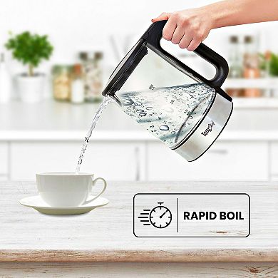 Total Chef Cordless Electric Glass Tea Kettle